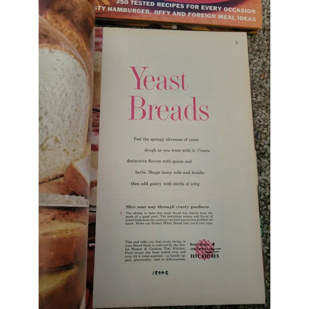 Better Homes Gardens‎ Cookbooks Ground Meat & Bread Vtg 1963 & 1969 Hardcover
